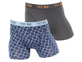 2 - pk. Skyeblue print & black