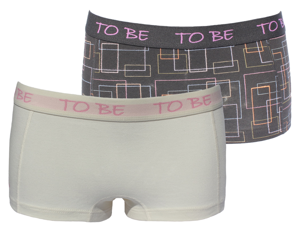 2  - pk. Black print & yellow