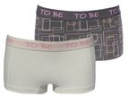 2  - pk. Black print & yellow