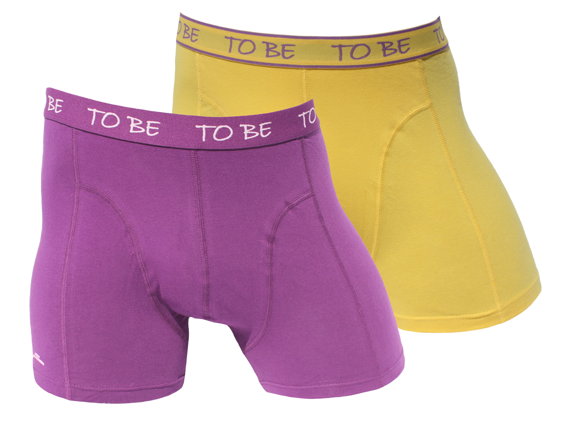 2 - pk. Yellow & burgundy