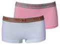 2 - pk. Light pink & white